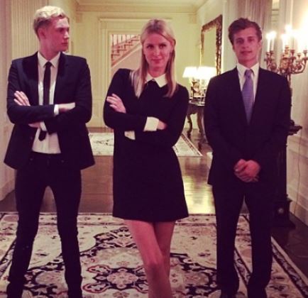 Conrad Hughes Hilton with his sister Nicky and brother Barron Hilton II